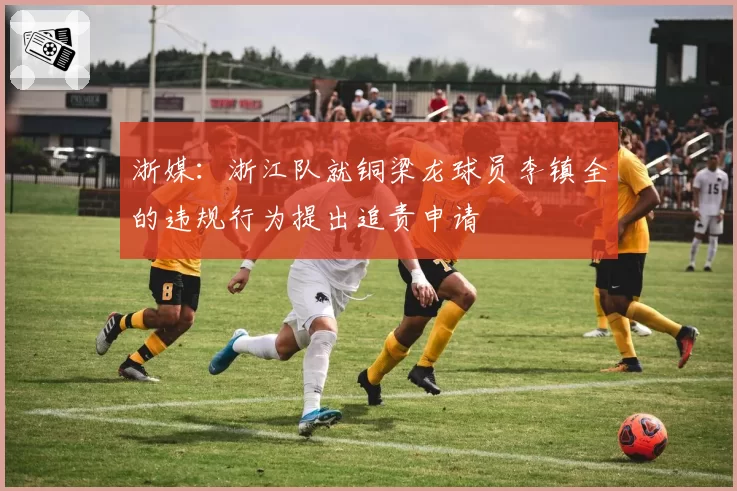 浙媒:浙江队就铜梁龙球员李镇全的违规行为提出追责申请